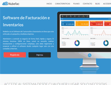 Tablet Screenshot of nubefac.com